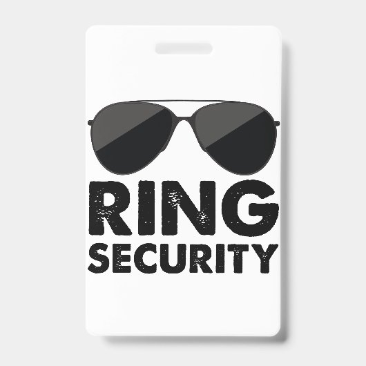 Bruiloft Party Ring Veiligheid Bruiloft Ring Badge (Voorzijde)