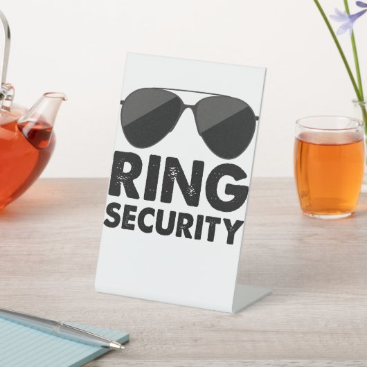 Bruiloft Party Ring Veiligheid Bruiloft Ring Reclamebord Met Voetstuk (Insitu)