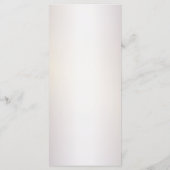 Bruiloft Party Waterverf Pastel Blauw Beige Flower Menu (Achterkant)