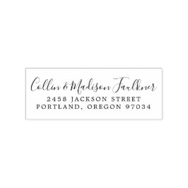 Bruiloft Pas getrouwd retouradres Rubberstempel