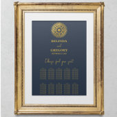 Bruiloft Paspoort Kompas Bruiloft Zittinggrafiek Poster