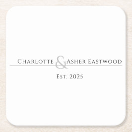 Bruiloft Passen getrouwd Kartonnen Onderzetters