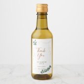 Bruiloft Personaliseer Fles Mini Wijn Label Wijn Etiket (Voorkant)