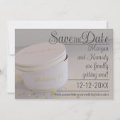 Bruiloft Pet Box Confetti Opslaan De Datum Uitnodi Save The Date (Voorkant)