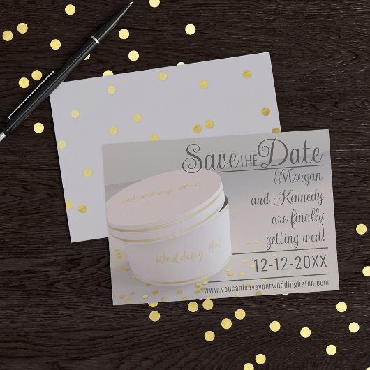 Bruiloft Pet Box Confetti Opslaan De Datum Uitnodi Save The Date