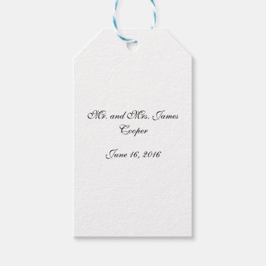 Bruiloft plaats kaart Labels Cadeaulabel (Voorkant)