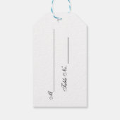 Bruiloft plaats kaart Labels Cadeaulabel (Achterkant)