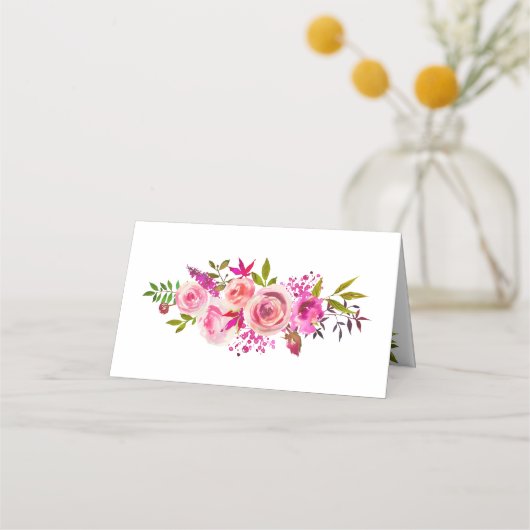 Bruiloft Plaats Kaart rozen Crystal Table Card Plaatskaartje (Achterkant)