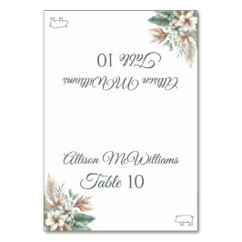 Bruiloft Plaats kaart-Tropische Elegantie-Varken I Kaart