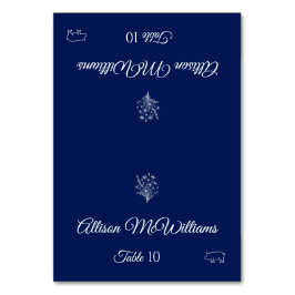 Bruiloft Plaats kaart-Wildflower Elegance-Varkensp Kaart