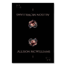 Bruiloft Plaats kaarten-Vlees Icon-Roos met Hart Kaart