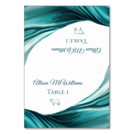 Bruiloft plaats kaarten-vlees icoon-smaragd groen- kaart