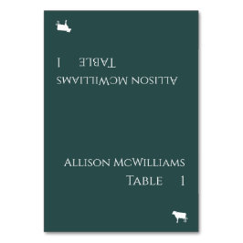 Bruiloft plaats kaarten-vlees icoon-smaragd groen- kaart