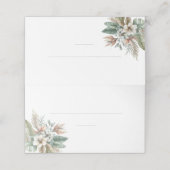 Bruiloft plaats kaarten-Waterverf tropische elegan Plaatskaartje (Buitenkant ongevouwen)
