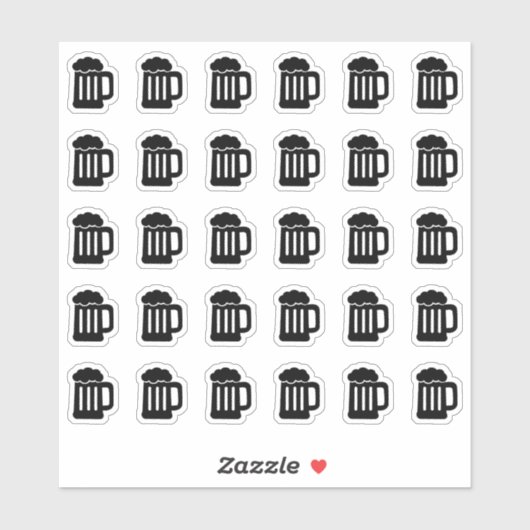 Bruiloft plaatskaart bar menu drankkeuze sticker (Vel)