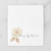 Bruiloft plaatskaarten met Rustic Romance thema Plaatskaartje (Buitenkant ongevouwen)