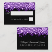 Bruiloft Plaatskaarten Paarse Lichten Plaatskaartje (Voorkant / Achterkant)