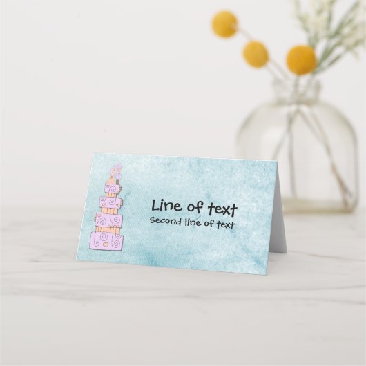 bruiloft plaatskaartje (Voorkant)