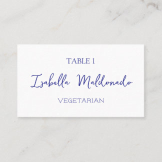 Bruiloft plaatskaartjes met diner selectie voor Bi