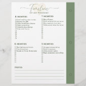 Bruiloft Planner 12 - 5 Maanden Tijdlijn Multomap (Achterkant)