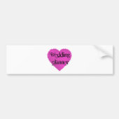 bruiloft Planner Bumpersticker (Voorkant)