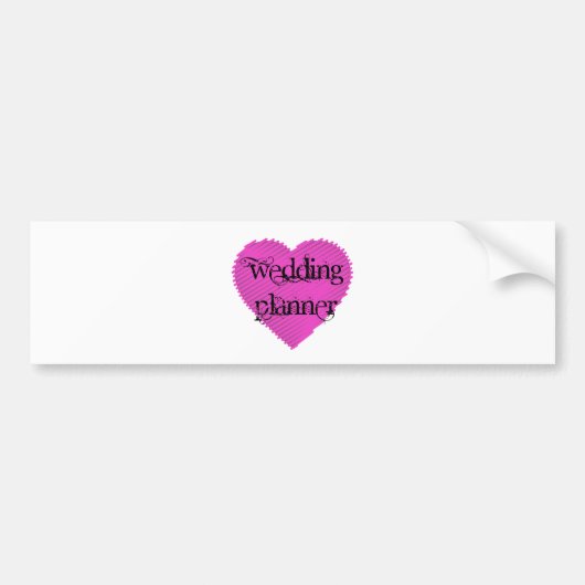 bruiloft Planner Bumpersticker (Voorkant)