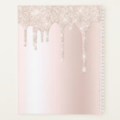 Bruiloft Planner Chique Girly Glitter Naam Planner (Achterkant)