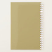 Bruiloft Planner Custom Foto Elegant Goud & Wit (Achterkant)