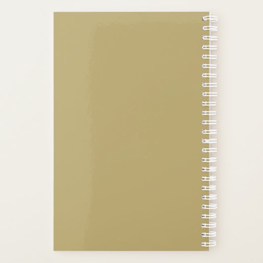 Bruiloft Planner Custom Foto Elegant Goud & Wit (Achterkant)