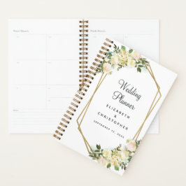 Bruiloft Planner Elegant Waterverf Lijst Wit