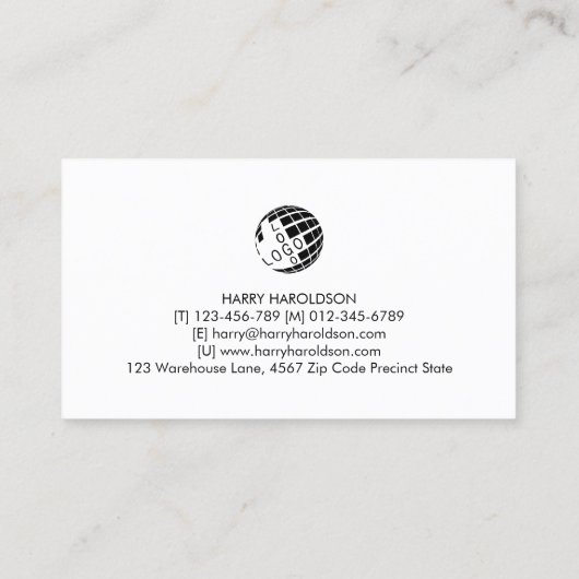 Bruiloft Planner Evenement Organisator Visitekaartje (Achterkant)