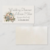 Bruiloft Planner Floral Visitekaartje (Voorkant / Achterkant)