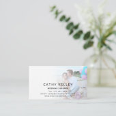 Bruiloft Planner met een QR Code Foto Visitekaartje (Staand voorkant)