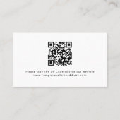 Bruiloft Planner met een QR Code Foto Visitekaartje (Achterkant)