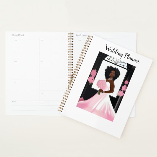Bruiloft planner met mooie zwarte bruid (Display)