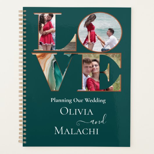 Bruiloft Planner Modern Abstract Agaat Jade (Voorkant)