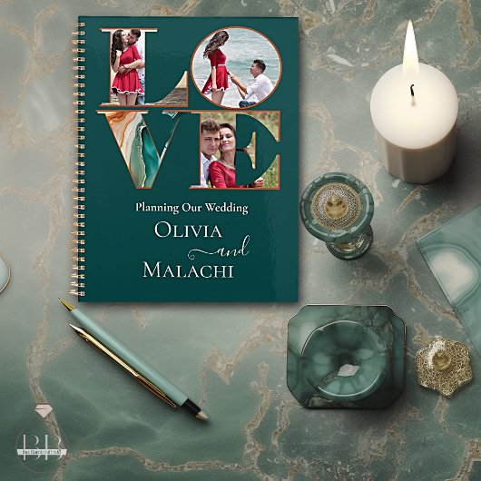 Bruiloft Planner Modern Abstract Agaat Jade