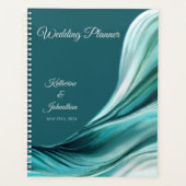 Bruiloft-Planner-Modern Abstract-Emerald Groen- Planner (Voorkant)