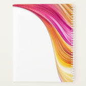 Bruiloft-Planner-Modern Abstract-roze Sinaasappel Planner (Achterkant)