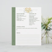 Bruiloft planner nacht voor - 2 weken na pagina (Staand voorkant)