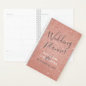 Bruiloft Planner Roze - Roos Gouden Sparkle Glitte (Display)