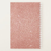 Bruiloft Planner Roze - Roos Gouden Sparkle Glitte (Achterkant)