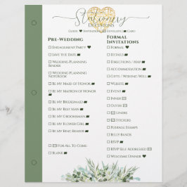 Bruiloft Planner Stationery Besluit Multomap Pagin