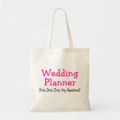 bruiloft Planner Tote Bag (Voorkant)