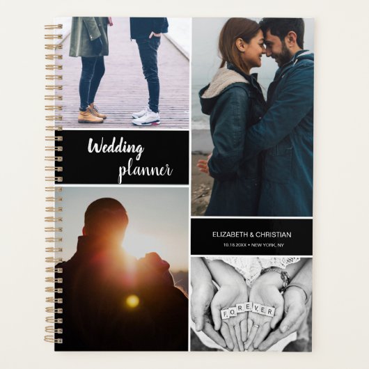 Bruiloft planner verloving foto collage Custom (Voorkant)