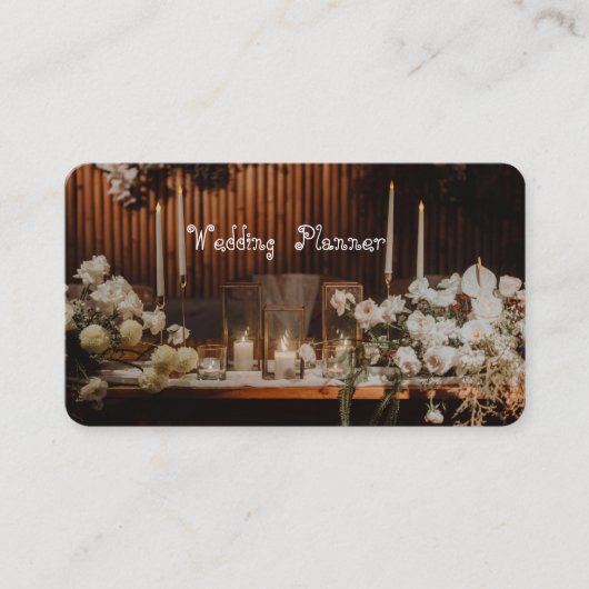 bruiloft Planner Visitekaartje (Voorkant)