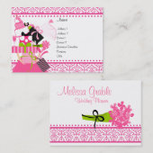 bruiloft Planner Visitekaartje (Voorkant / Achterkant)