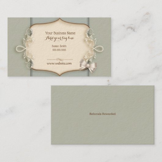 bruiloft Planner Visitekaartje (Voorkant / Achterkant)