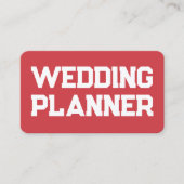 bruiloft Planner Visitekaartje (Voorkant)