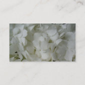 Bruiloft Planner Visitekaartje - Witte hortensia's (Achterkant)
